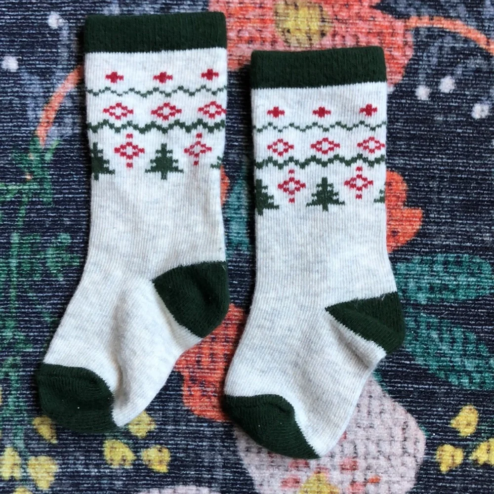 Little Stocking Co. Baby Knee High Socks, 0-6 Months (Set of 2 Pairs)